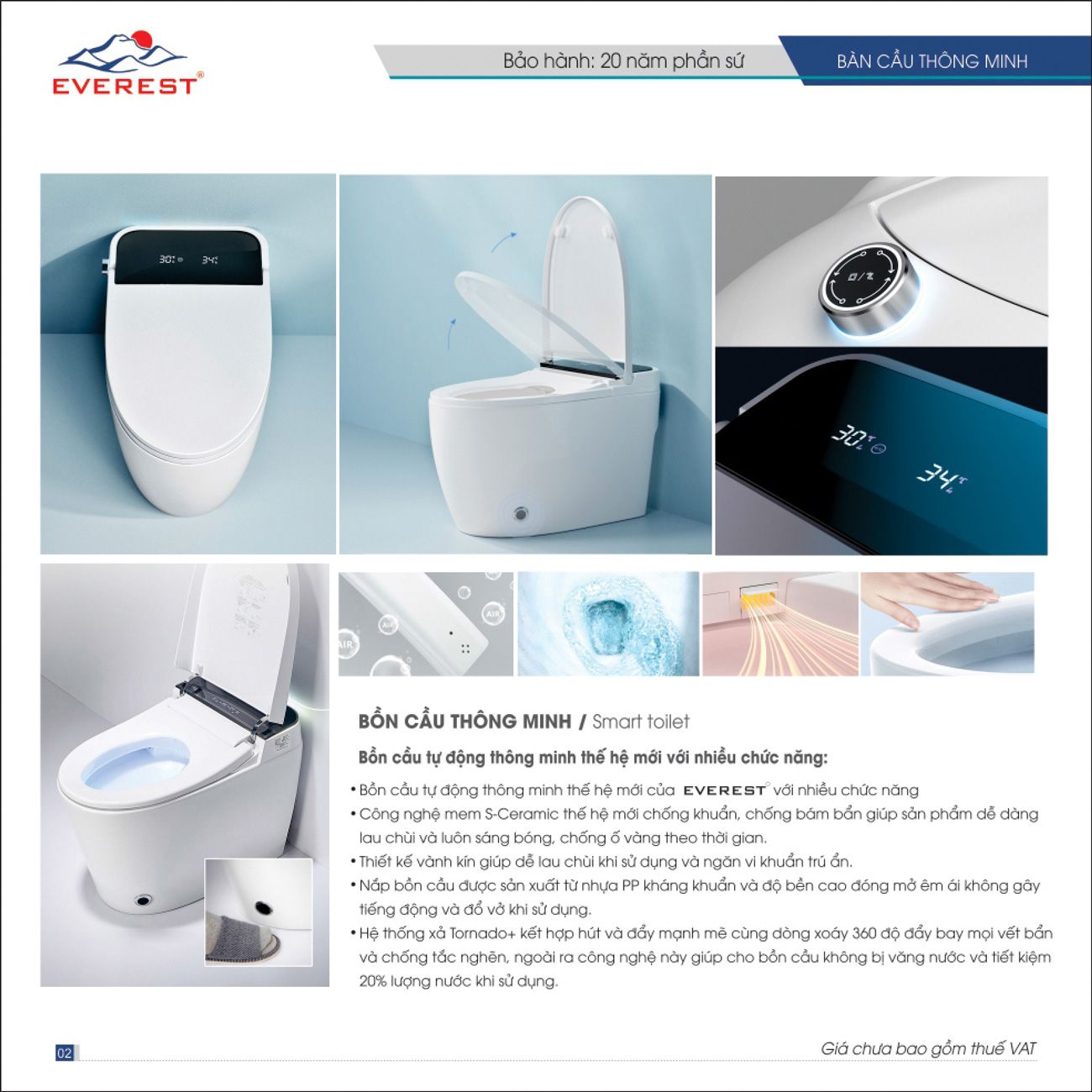 Thiết bị vệ sinh EVEREST Hiện Đại Catalogue và Bảng giá mới nhất /Page 